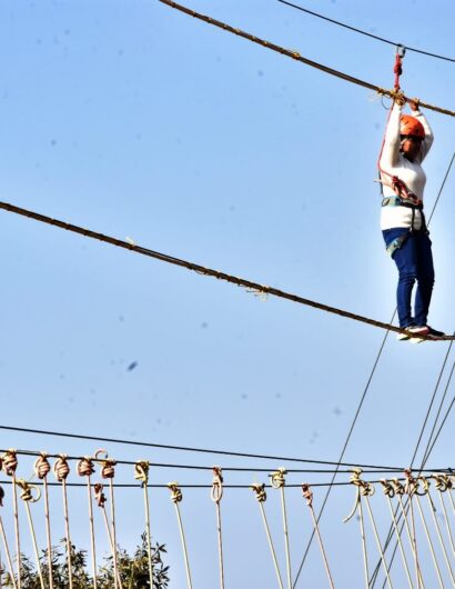 double rope bridge activities in mussoorie