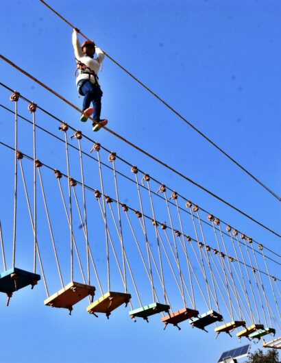 double rope bridge activities in mussoorie