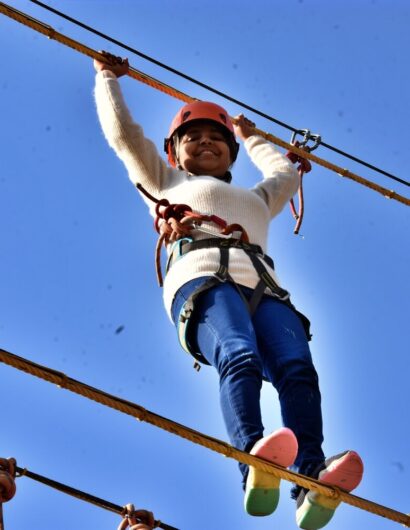 double rope bridge activities in mussoorie