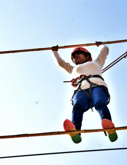 double rope bridge activities in mussoorie