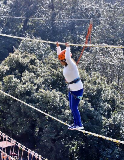double rope bridge activities in mussoorie