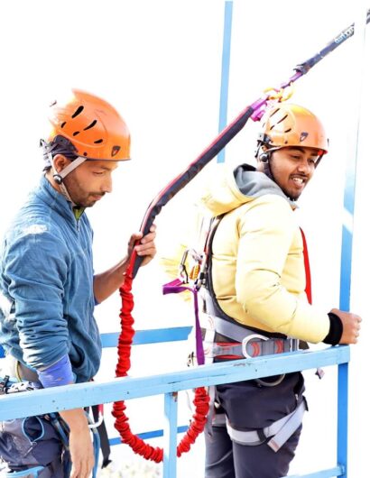 free fall jumping activity in mussoorie