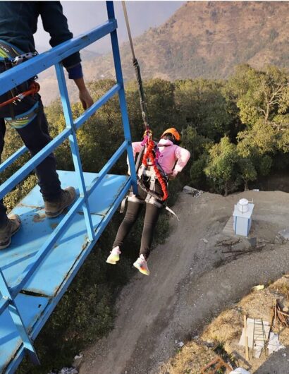 free fall jumping activity in mussoorie