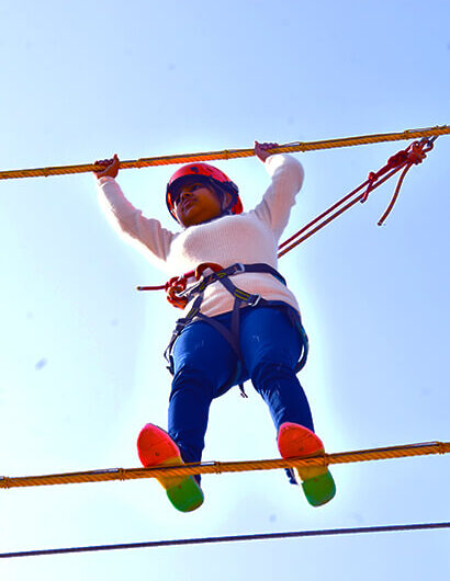 High Rope Course Activity at Mussoorie