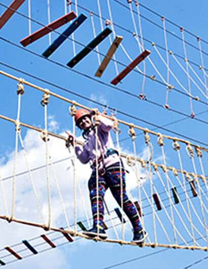 High Rope Course Activity at Mussoorie