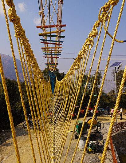 High Rope Course Activity at Mussoorie