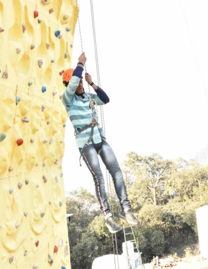 wall-climbing in mussoorie